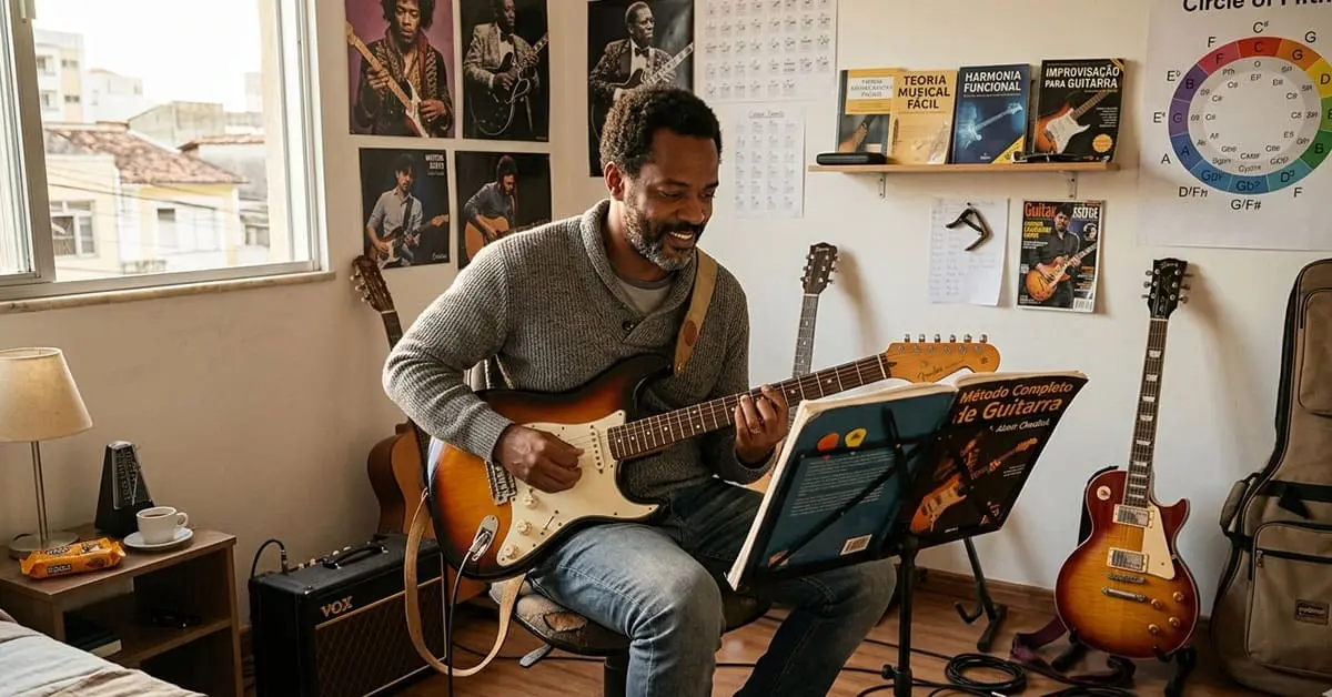 quanto tempo leva para aprender guitarra iniciante estudando